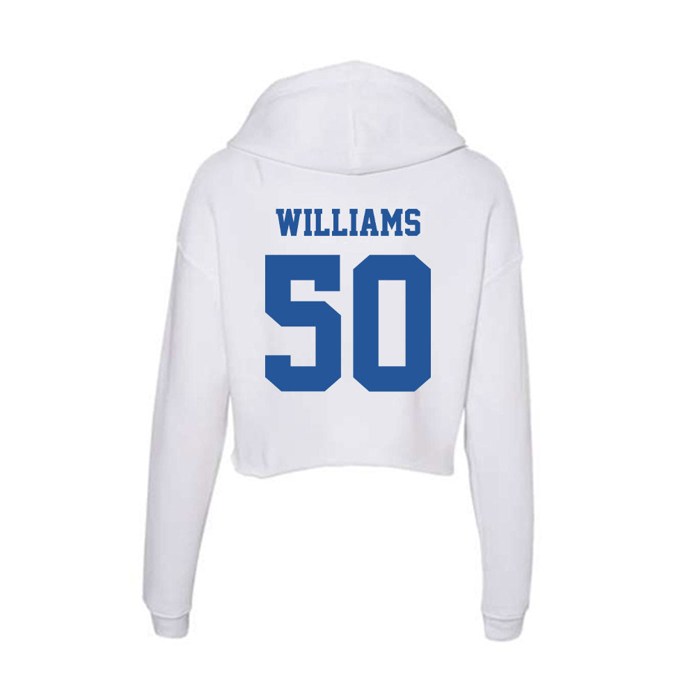 Hampton - NCAA Football : John Williams - Women's Crop Fleece Hoodie-1