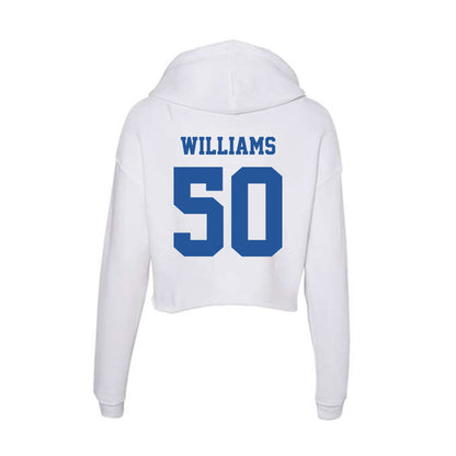 Hampton - NCAA Football : John Williams - Women's Crop Fleece Hoodie-1