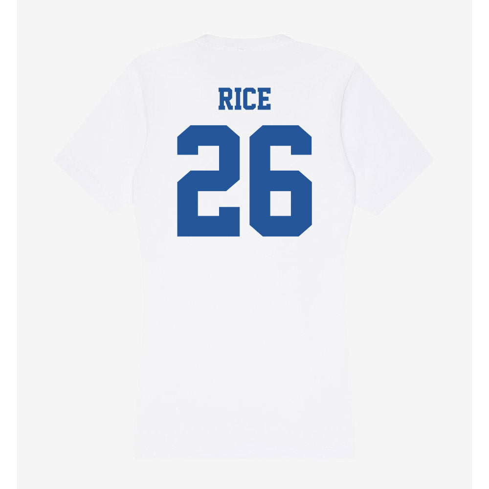 Hampton - NCAA Football : Caden Rice - Women's V-Neck T-Shirt-1