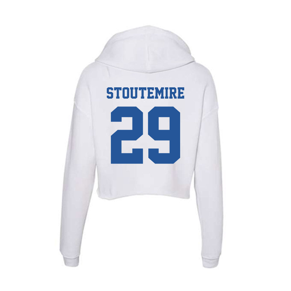 Hampton - NCAA Football : Keyon Stoutemire - Women's Crop Fleece Hoodie-1