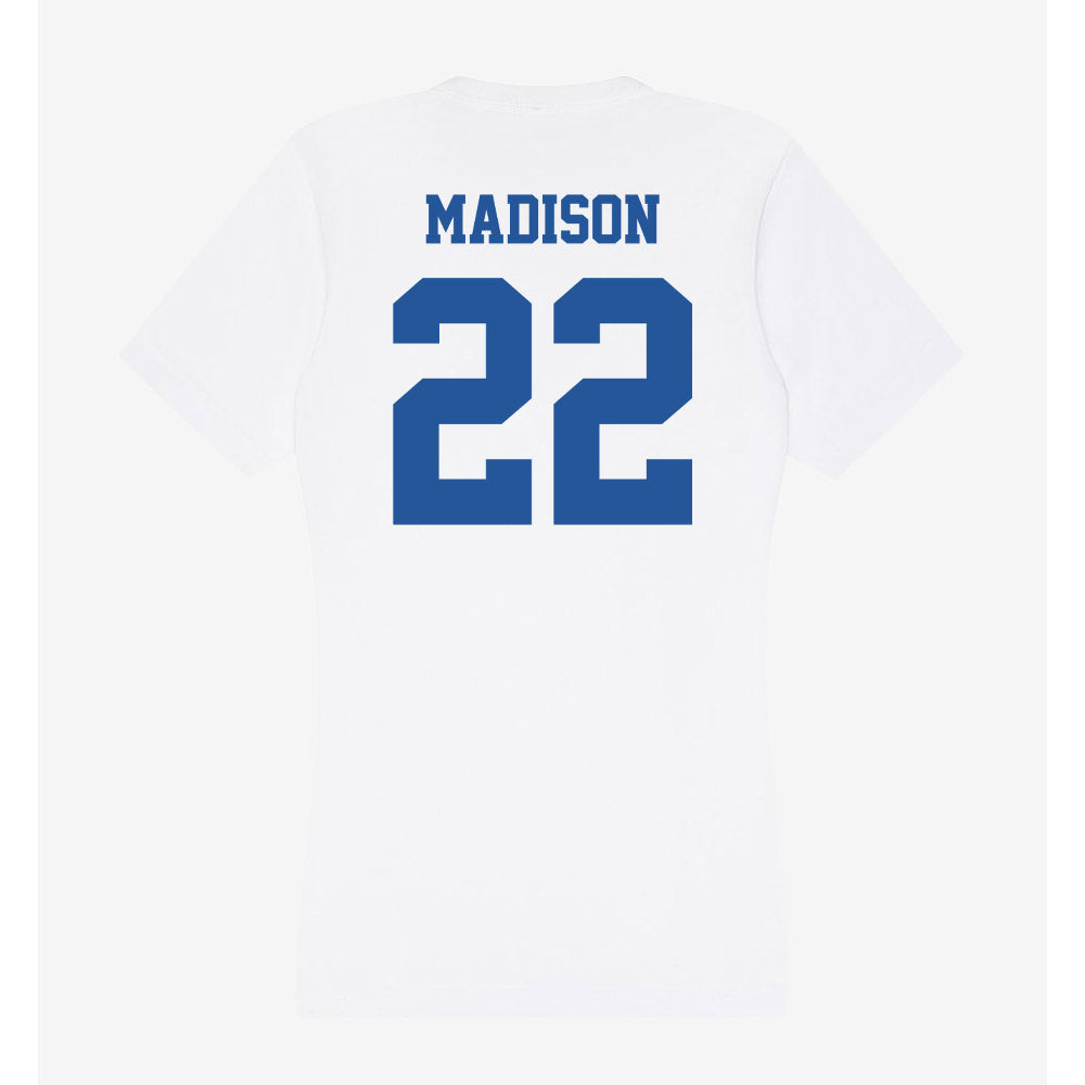 Hampton - NCAA Football : Mekhi Madison - Women's V-Neck T-Shirt-1