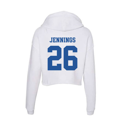 Hampton - NCAA Women's Soccer : Nylah Jennings - Women's Crop Fleece Hoodie-1