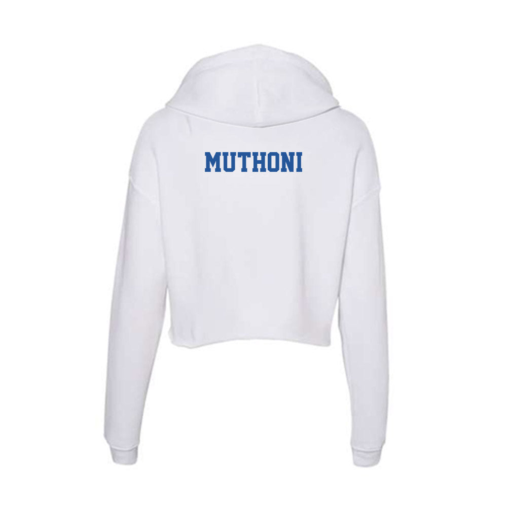 Hampton - NCAA Women's Track & Field : Peninah Muthoni - Women's Crop Fleece Hoodie-1
