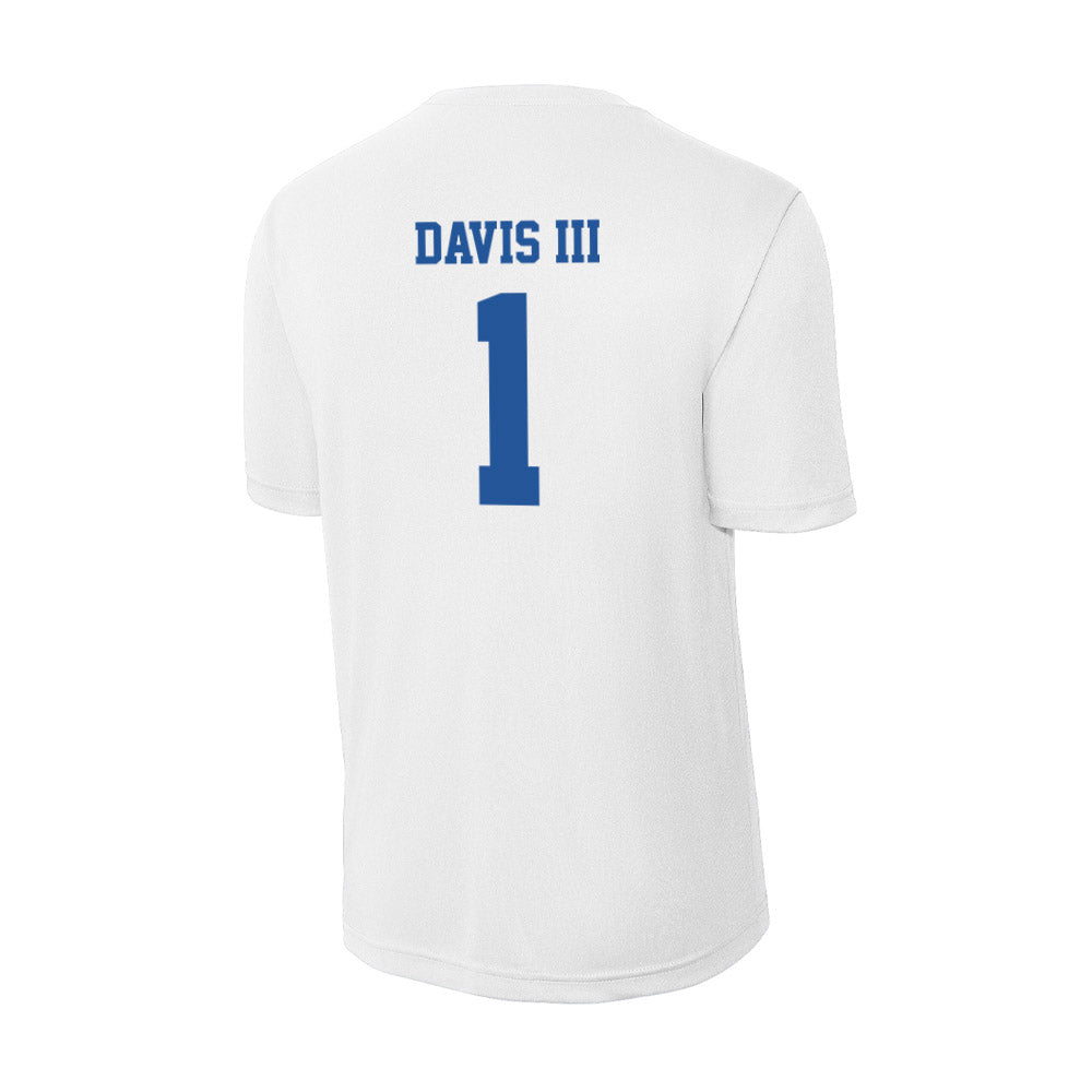 Hampton - NCAA Men's Basketball : Aaron Davis III - Activewear T-Shirt-1