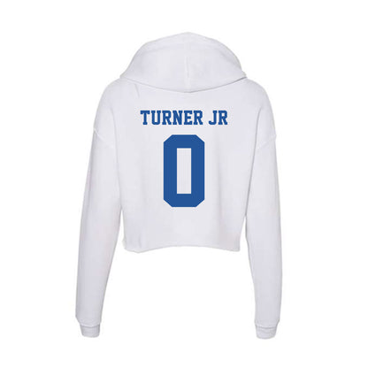 Hampton - NCAA Football : Antonio Turner jr - Women's Crop Fleece Hoodie-1