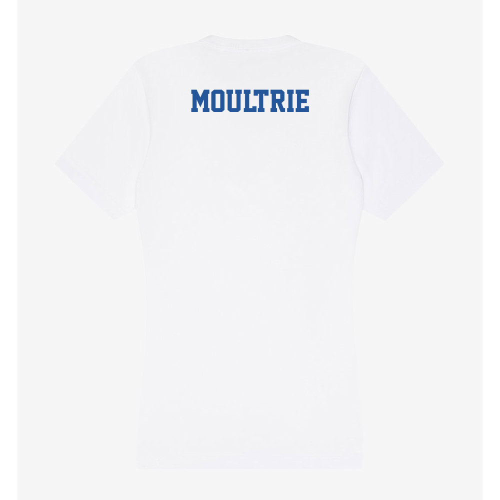Hampton - NCAA Women's Cross Country : Angel Moultrie - Women's V-Neck T-Shirt-1