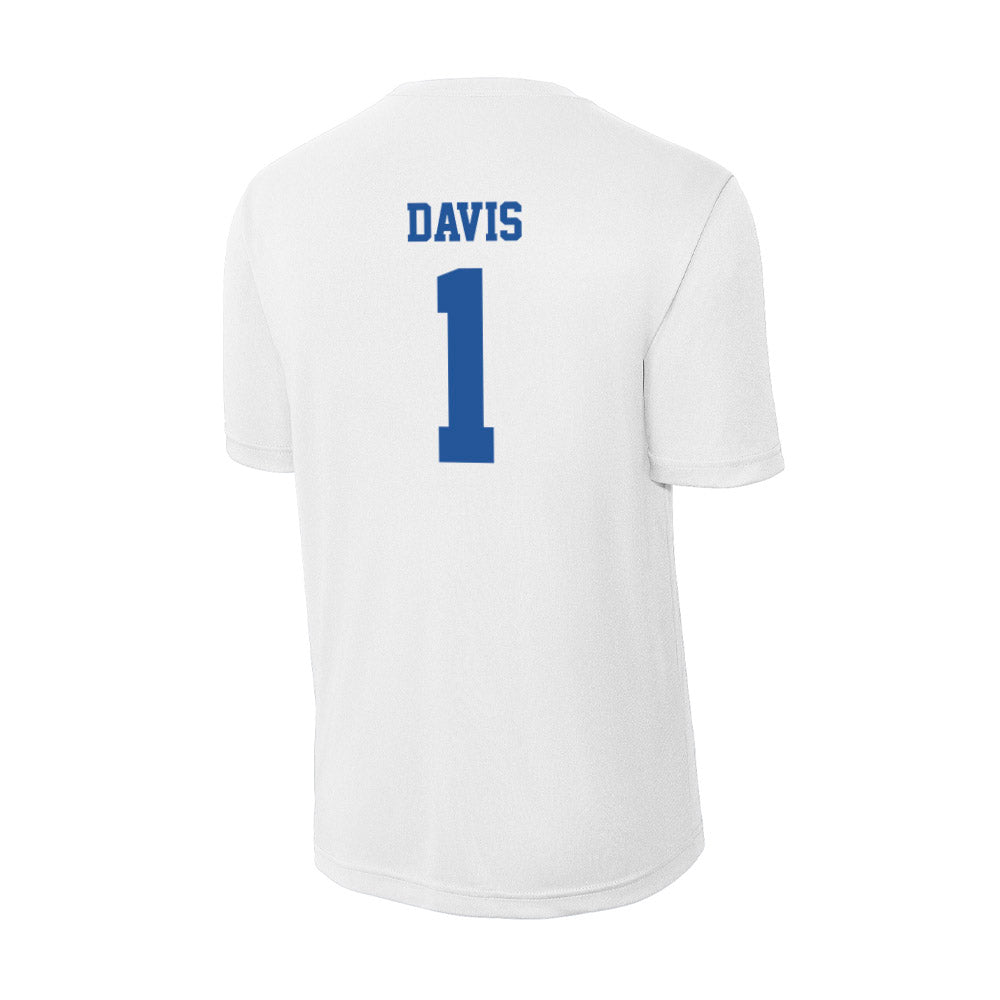 Hampton - NCAA Men's Basketball : Aaron Davis - Activewear T-Shirt-1