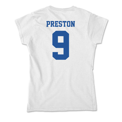 Hampton - NCAA Men's Basketball : William Preston - Soft Style Women’s T-Shirt-1