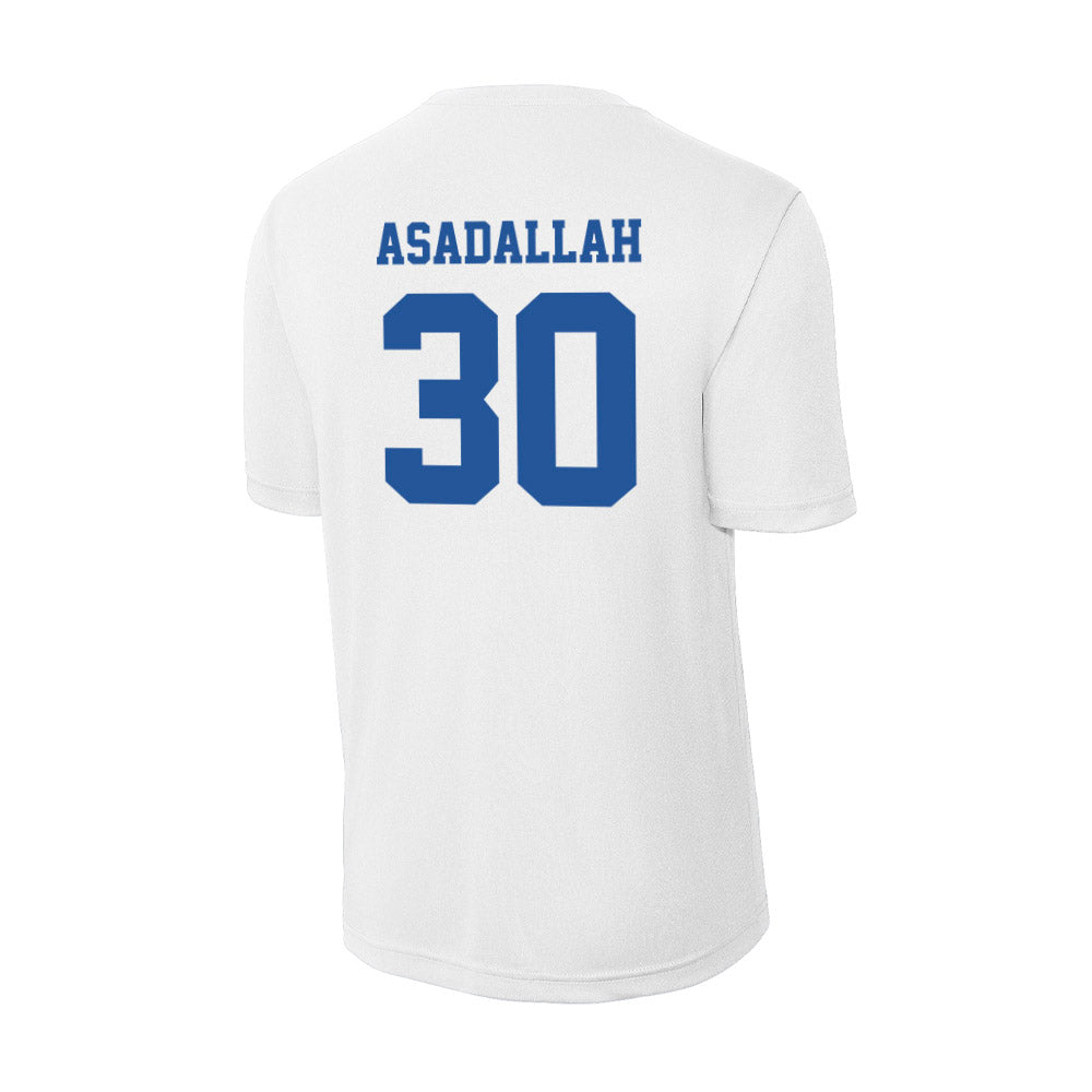 Hampton - NCAA Men's Basketball : Hamza Asadallah - Activewear T-Shirt-1