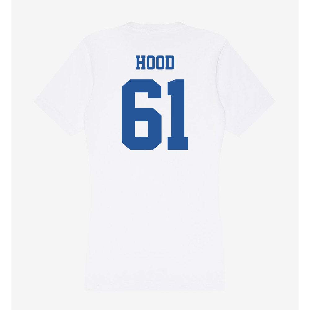 Hampton - NCAA Football : Christian Hood - Women's V-Neck T-Shirt-1