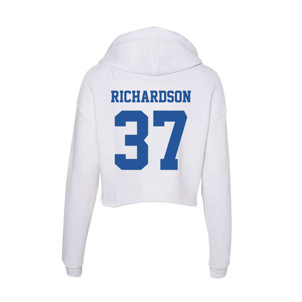 Hampton - NCAA Football : Kevin Richardson - Women's Crop Fleece Hoodie-1