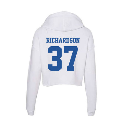 Hampton - NCAA Football : Kevin Richardson - Women's Crop Fleece Hoodie-1