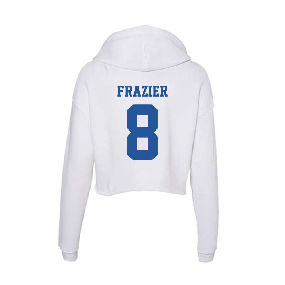 Hampton - NCAA Men's Basketball : Maximus Frazier - Women's Crop Fleece Hoodie-1