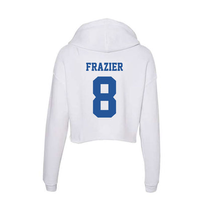Hampton - NCAA Men's Basketball : Maximus Frazier - Women's Crop Fleece Hoodie-1