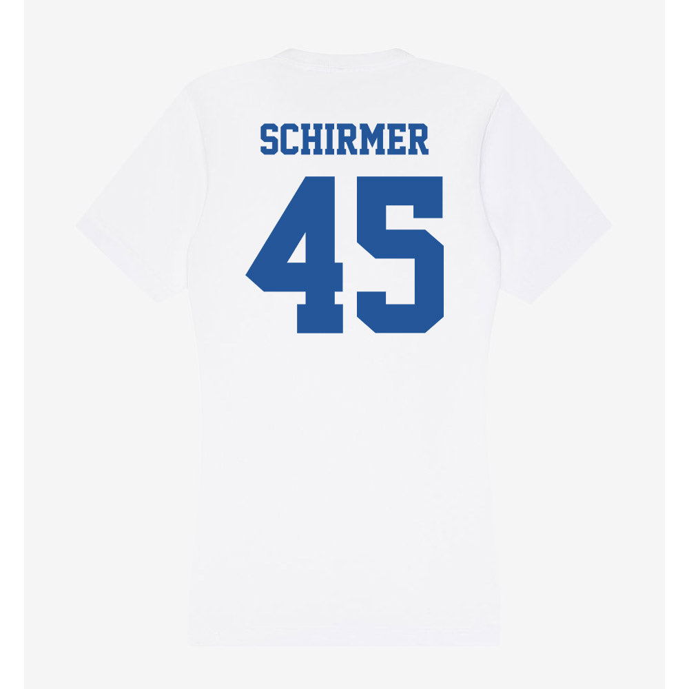 Hampton - NCAA Football : Matthew Schirmer - Women's V-Neck T-Shirt-1
