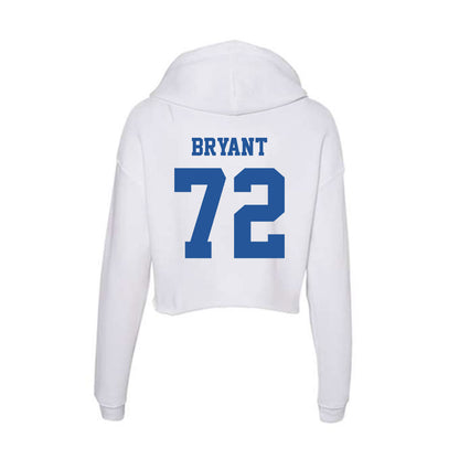 Hampton - NCAA Football : Dakari Bryant - Women's Crop Fleece Hooded Sweatshirt-1