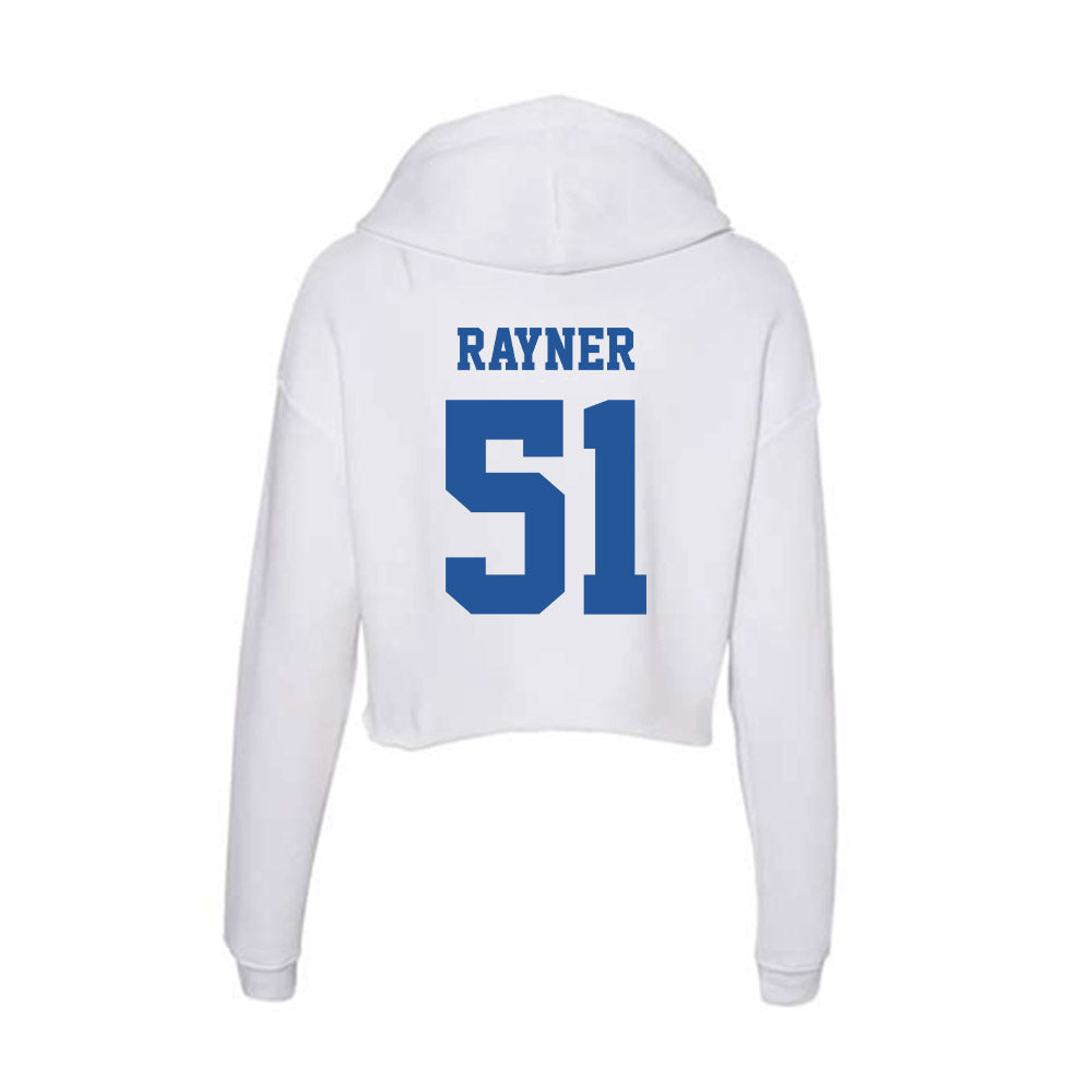 Hampton - NCAA Football : Jordan Rayner - Women's Crop Fleece Hooded Sweatshirt-1