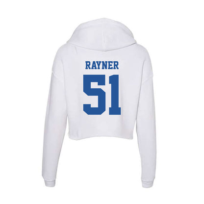Hampton - NCAA Football : Jordan Rayner - Women's Crop Fleece Hooded Sweatshirt-1