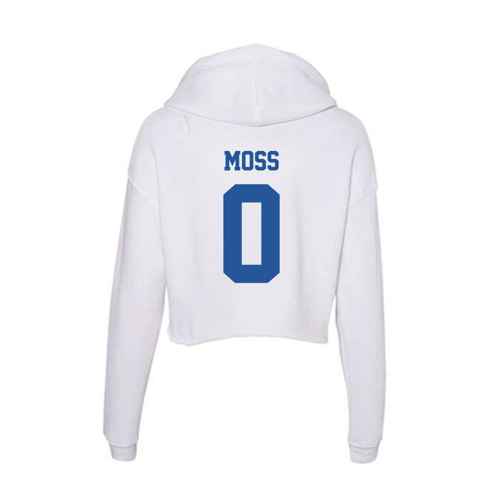 Hampton - NCAA Football : Maxwell Moss - Women's Crop Fleece Hoodie-1
