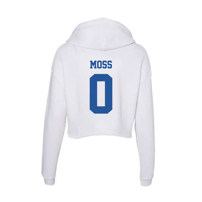 Hampton - NCAA Football : Maxwell Moss - Women's Crop Fleece Hoodie-1