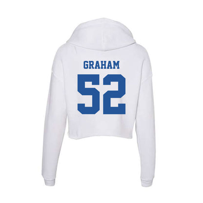 Hampton - NCAA Football : Camden Graham - Women's Crop Fleece Hooded Sweatshirt-1