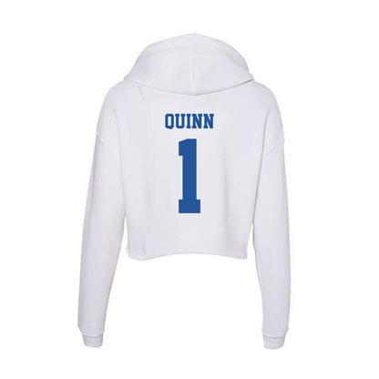 Hampton - NCAA Softball : Kylee Quinn - Women's Crop Fleece Hoodie-1