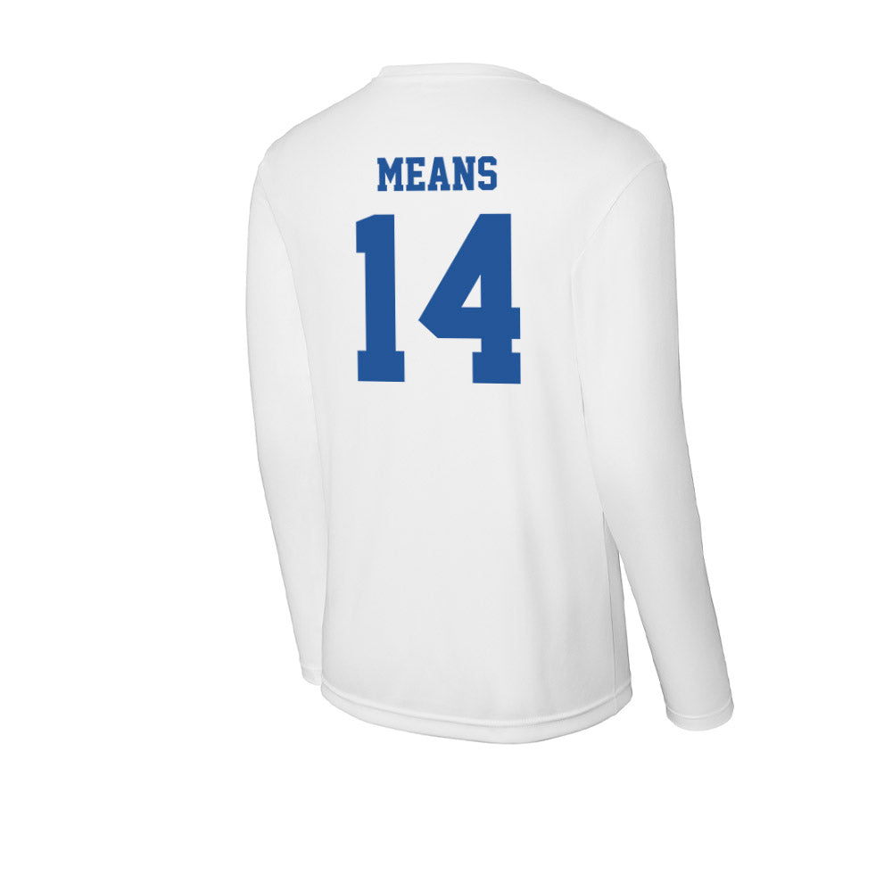 Hampton - NCAA Football : Nare Means - Activewear Long Sleeve T-Shirt-1