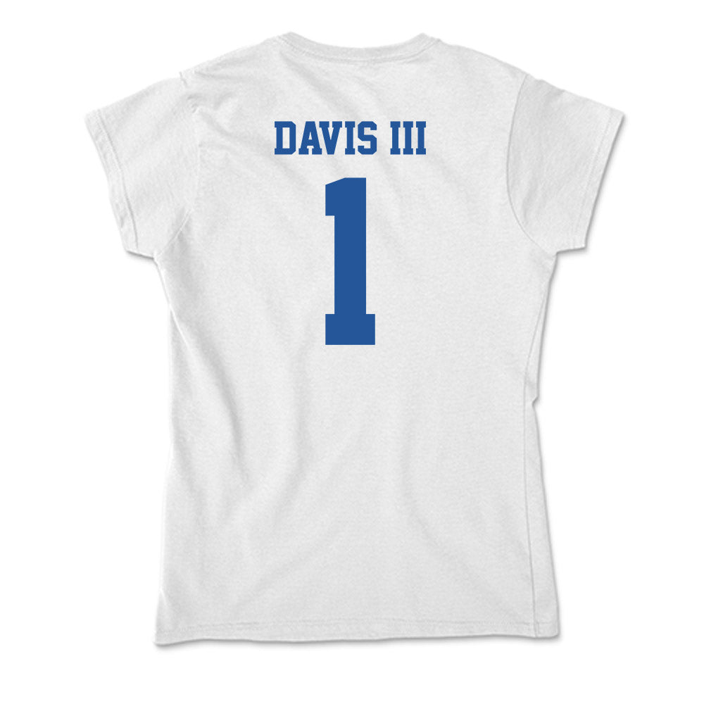 Hampton - NCAA Men's Basketball : Aaron Davis III - Soft Style Women’s T-Shirt-1