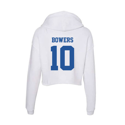 Hampton - NCAA Women's Basketball : Jeniya Bowers - Women's Crop Fleece Hoodie-1