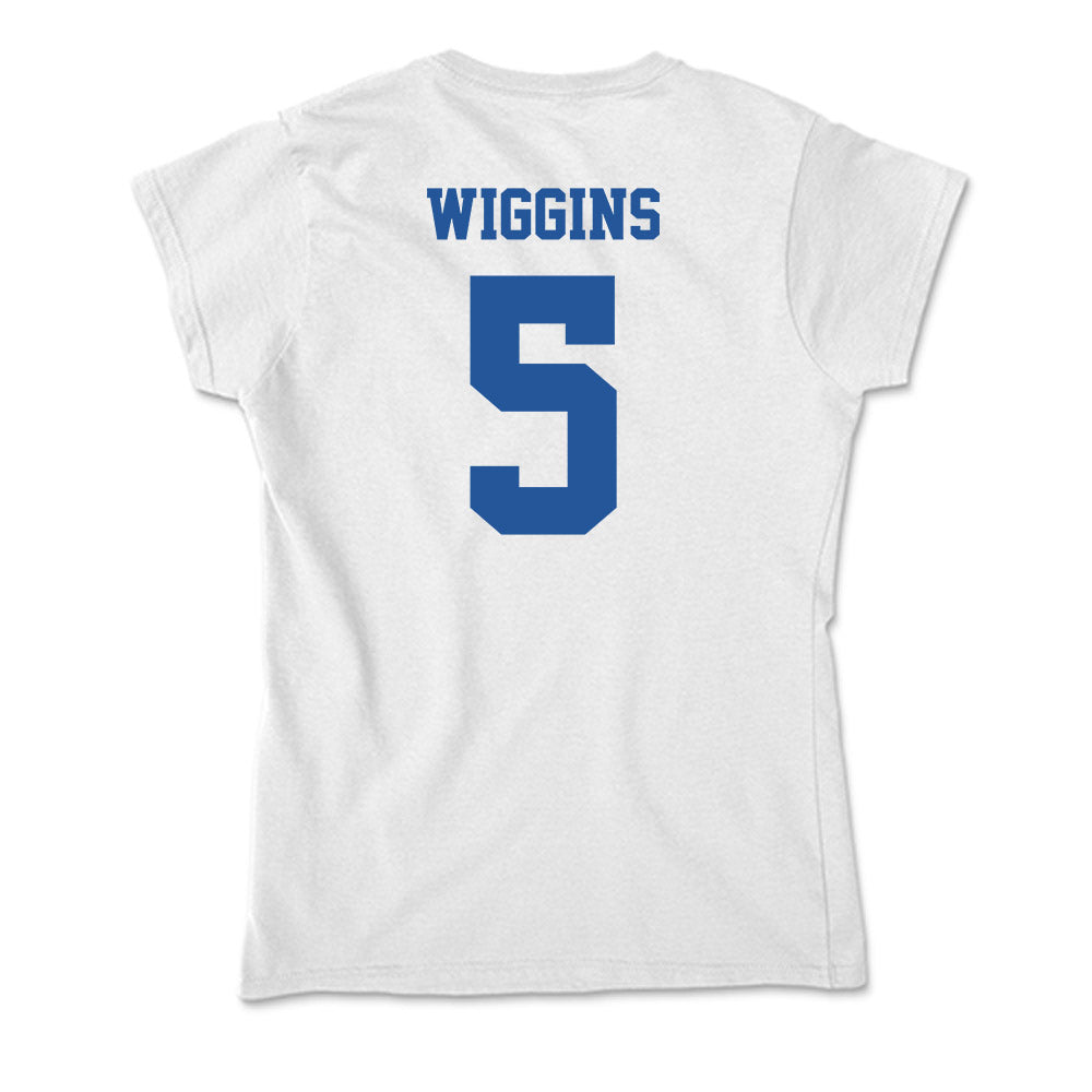 Hampton - NCAA Women's Basketball : Diamond Wiggins - Soft Style Women’s T-Shirt-1