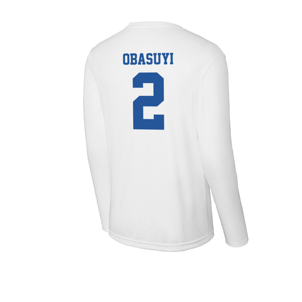 Hampton - NCAA Women's Basketball : Eghosa Obasuyi - Activewear Long Sleeve T-Shirt-1