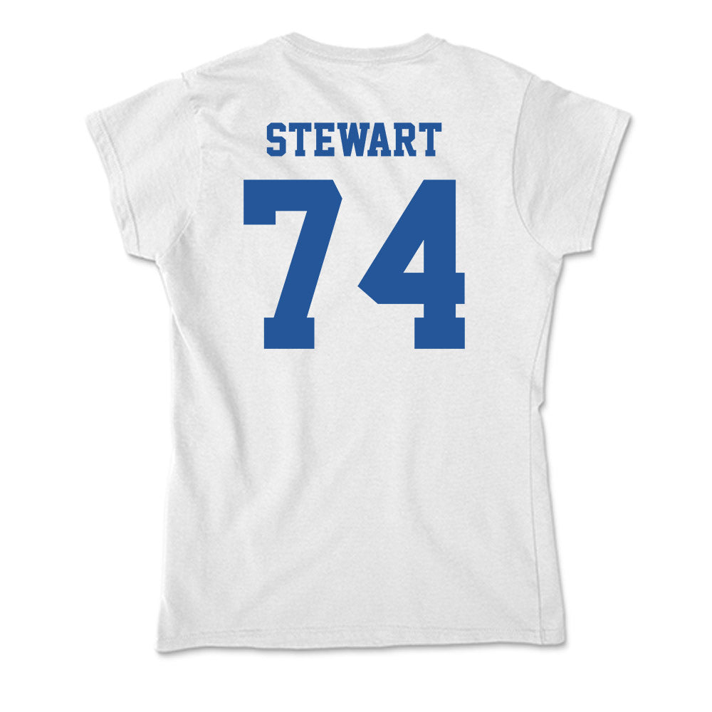 Hampton - NCAA Football : Damaurius Stewart - Soft Style Women’s T-Shirt-1