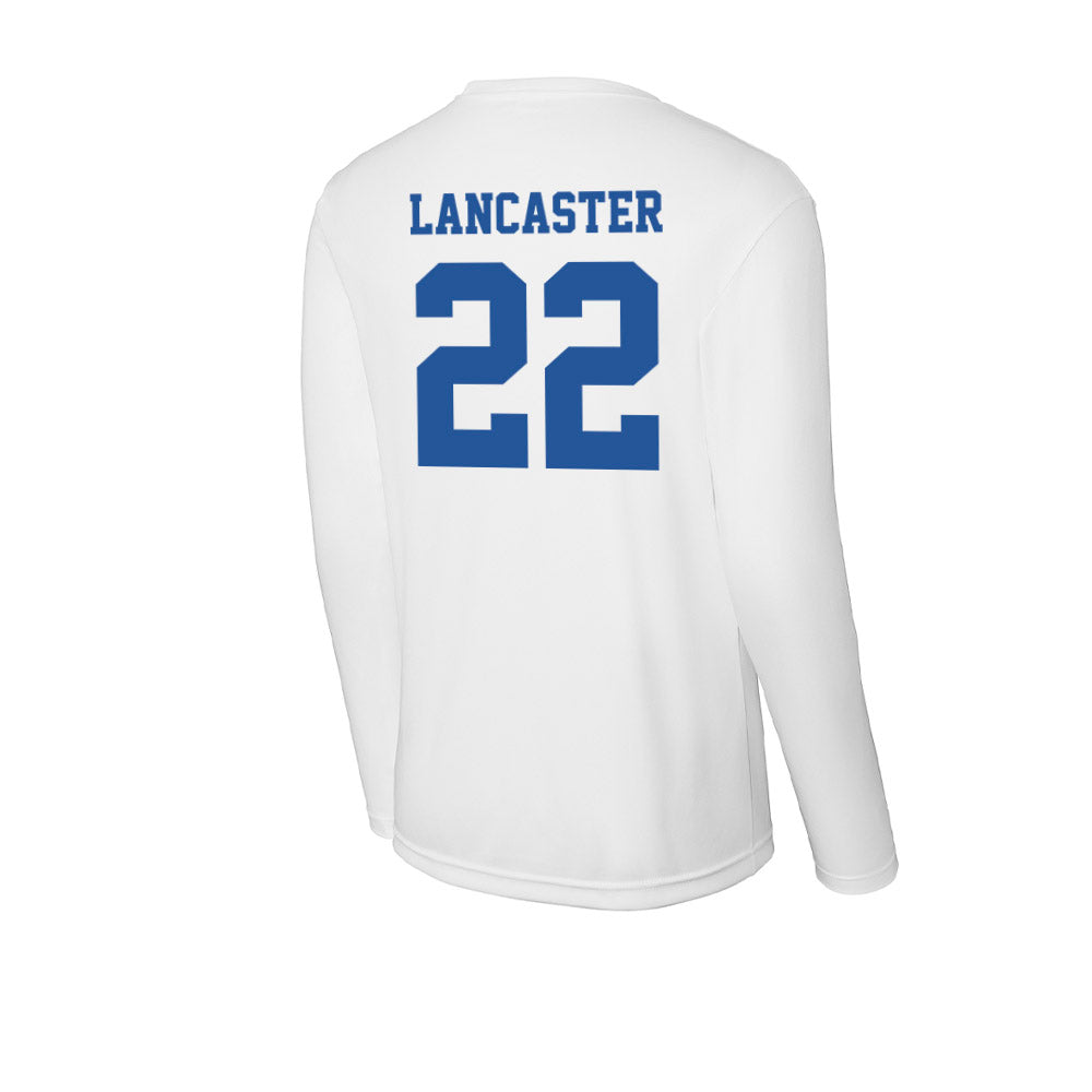 Hampton - NCAA Men's Lacrosse : Miles Lancaster - Activewear Long Sleeve T-Shirt-1