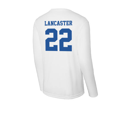 Hampton - NCAA Men's Lacrosse : Miles Lancaster - Activewear Long Sleeve T-Shirt-1