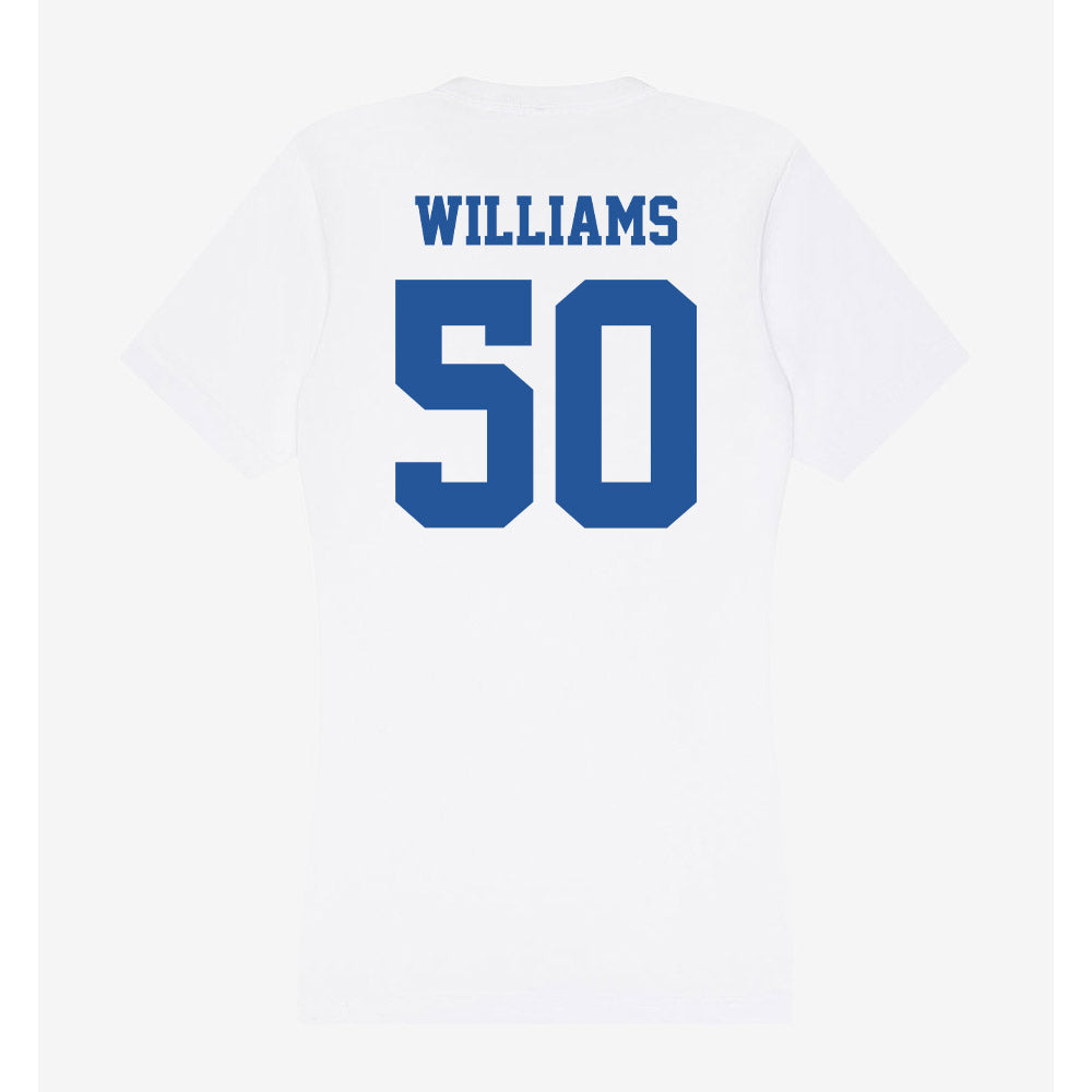 Hampton - NCAA Football : John Williams - Women's V-Neck T-Shirt-1