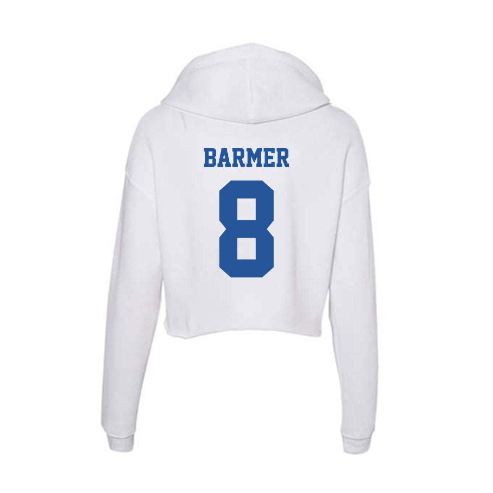Hampton - NCAA Men's Lacrosse : Athan Barmer - Women's Crop Fleece Hoodie-1