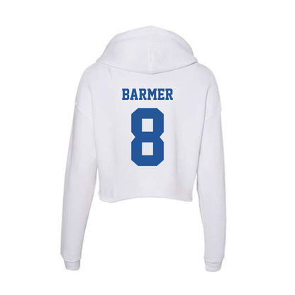 Hampton - NCAA Men's Lacrosse : Athan Barmer - Women's Crop Fleece Hoodie-1