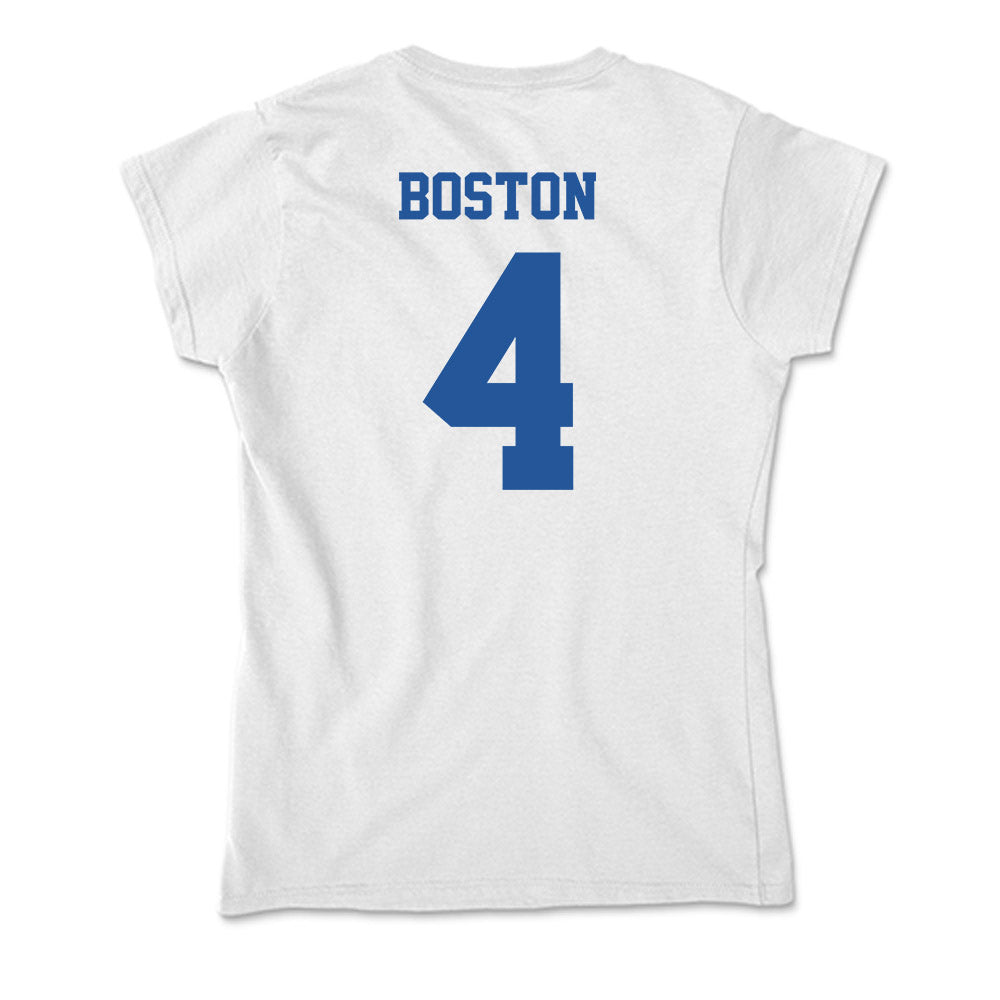 Hampton - NCAA Women's Basketball : Arlisha Boston - Soft Style Women’s T-Shirt-1