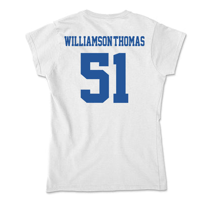 Hampton - NCAA Football : Jalen Williamson-Thomas - Soft Style Women’s T-Shirt-1
