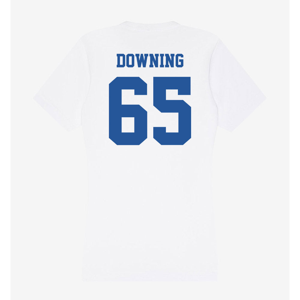 Hampton - NCAA Football : Josiah Downing - Women's V-Neck T-Shirt-1