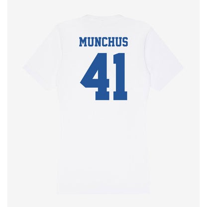 Hampton - NCAA Men's Lacrosse : Davis Munchus - Women's V-Neck T-Shirt-1