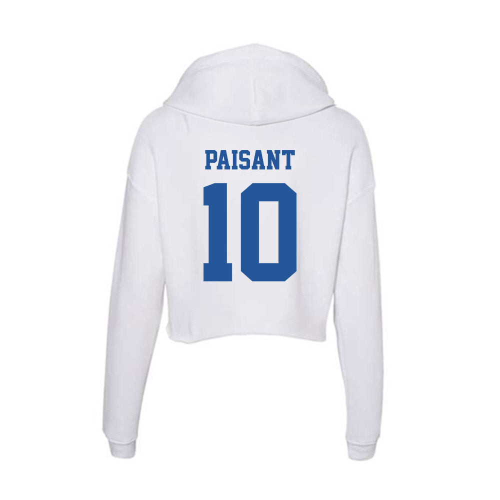 Hampton - NCAA Football : Tk Paisant - Women's Crop Fleece Hooded Sweatshirt-1