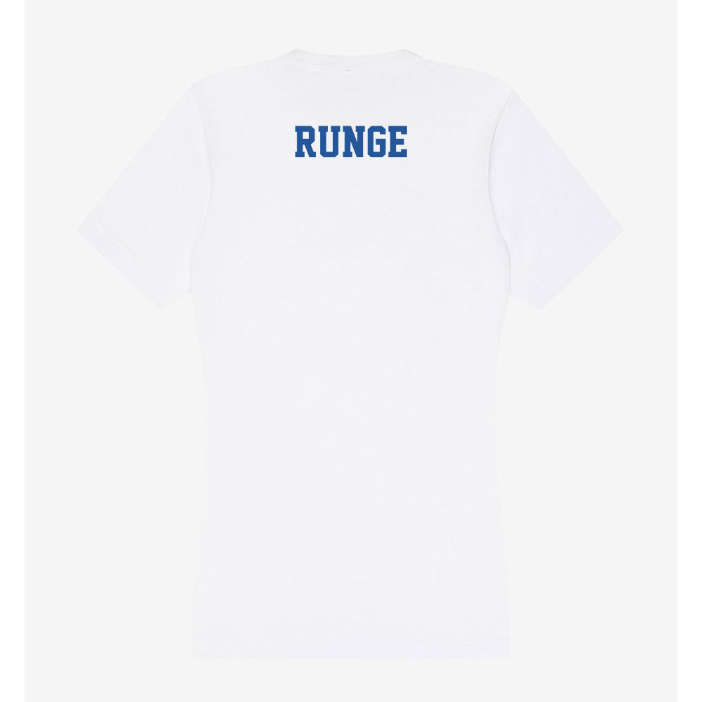 Hampton - NCAA Women's Track & Field : Alannah Runge - Women's V-Neck T-Shirt-1