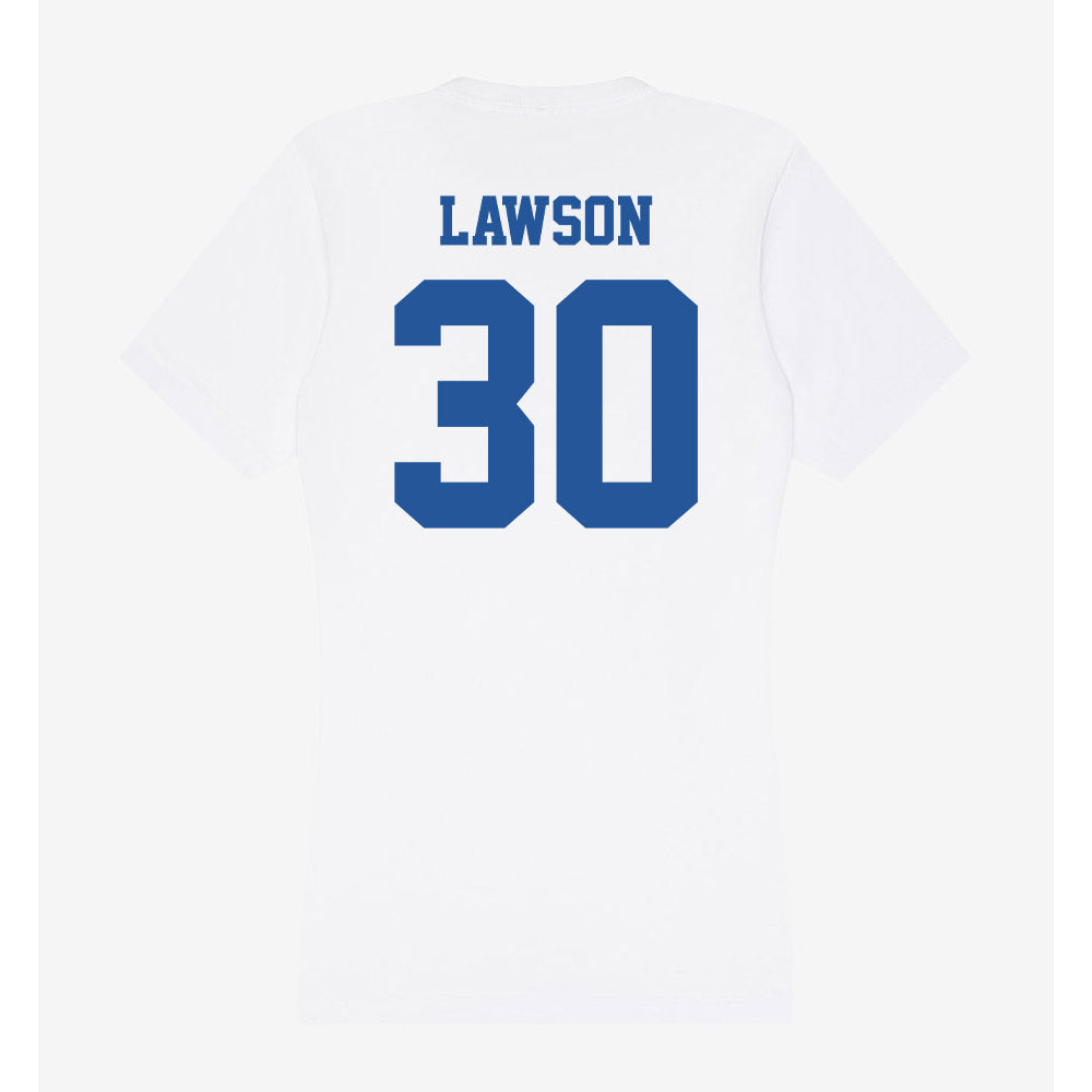 Hampton - NCAA Football : Joshua Lawson - Women's V-Neck T-Shirt-1