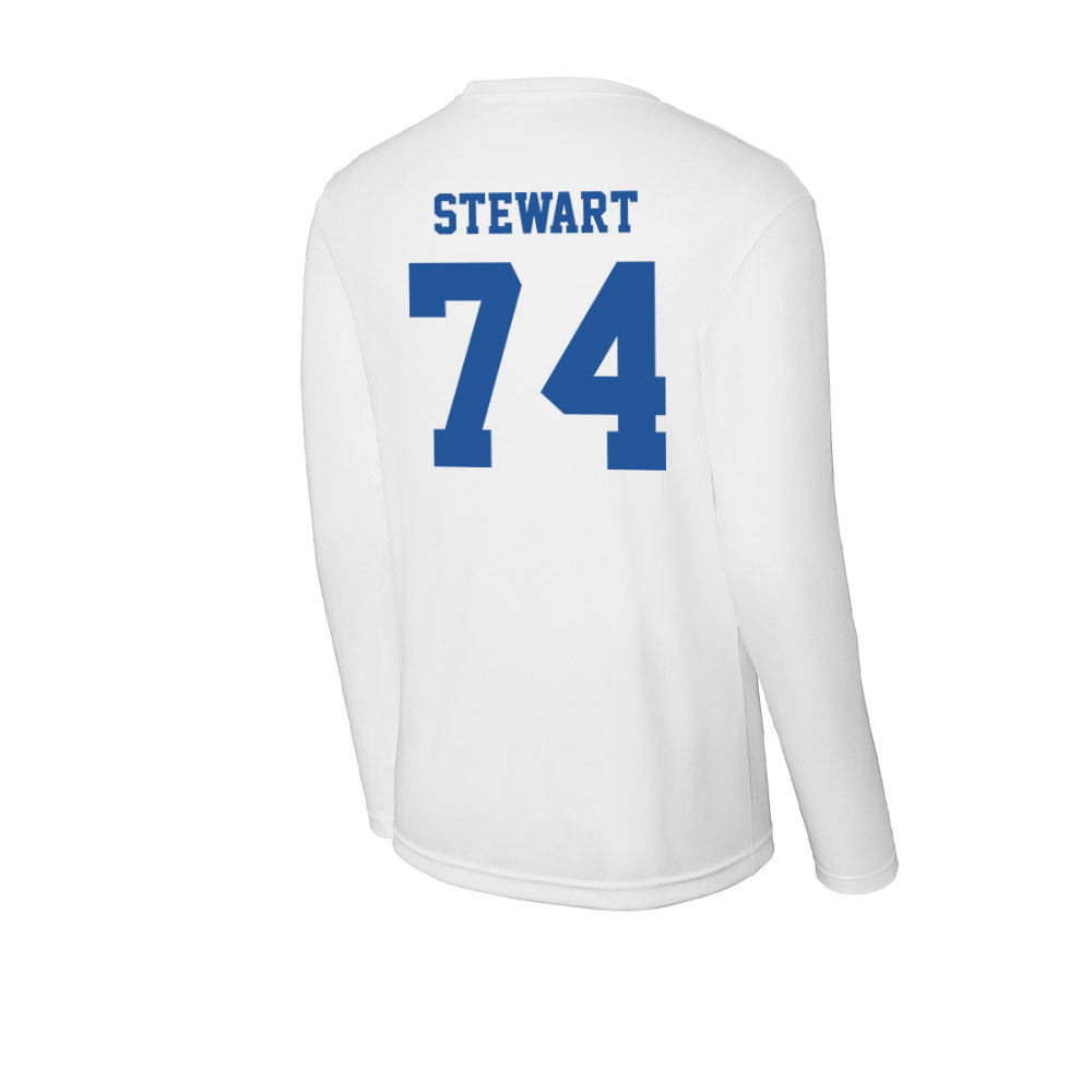 Hampton - NCAA Football : Damaurius Stewart - Activewear Long Sleeve T-Shirt-1