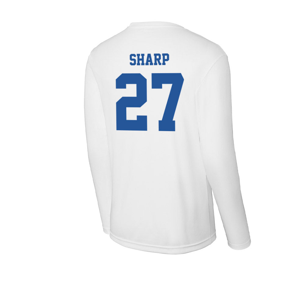Hampton - NCAA Football : Larrell Sharp - Activewear Long Sleeve T-Shirt-1