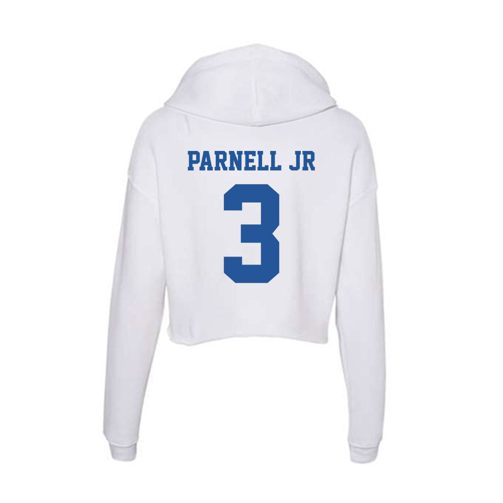 Hampton - NCAA Football : Brandon Parnell Jr - Women's Crop Fleece Hooded Sweatshirt-1