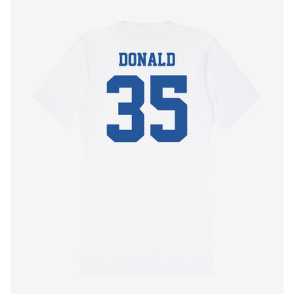 Hampton - NCAA Football : Kam Donald - Women's V-Neck T-Shirt-1