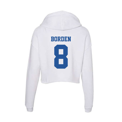 Hampton - NCAA Football : Dedrick Borden - Women's Crop Fleece Hoodie-1