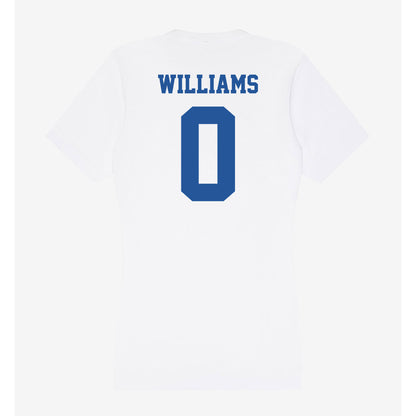 Hampton - NCAA Men's Basketball : Kody Williams - Women's V-Neck T-Shirt-1